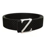 Чёрный с серебряной застёжкой