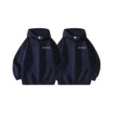 Пара 2 пачки (Темно-синий синий-белый логотип свитшот + темно-синий синий-белый логотип свитшот)