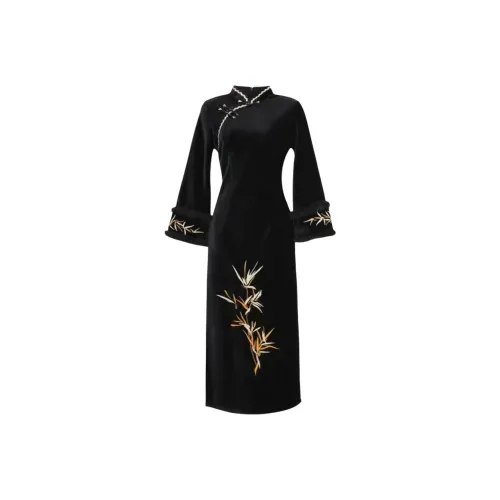 ADXKM Длинное платье с длинным рукавом женское