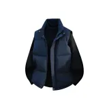 Темно-синий [Термический, ветрозащитный] один жилет
