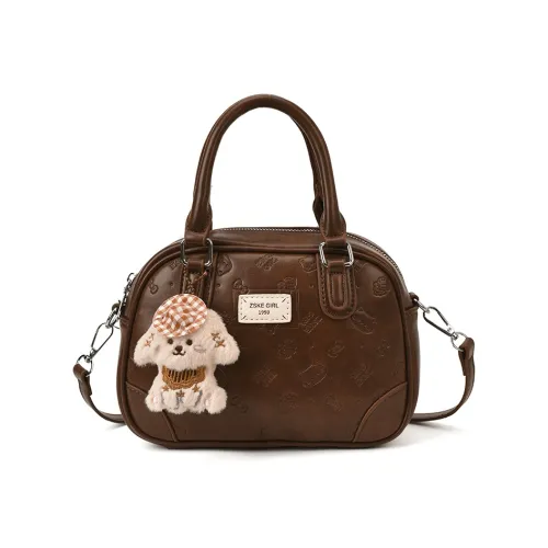 ZKHE ПУ (полиуретан) Сумка через плечо Стандартная Коричневый Кофейный Черный