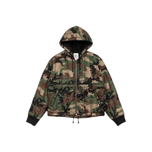 Stussy Праздник FW25 Праздник Коллекция Стеганый Нейлон Work Куртка Куртки и Пальто Унисекс