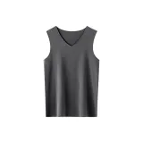 Конопля, серый цвет, V-образный вырез