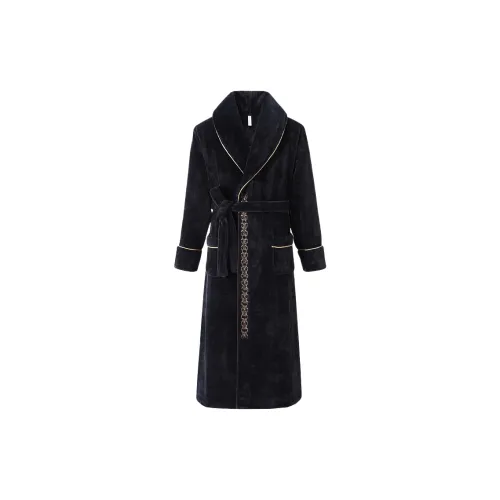 Devanro Темно-серый Мужской Банные халаты