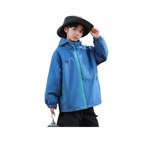 Деревянные дома Ветровка Двухкомпонентный комплект Синий Подростки