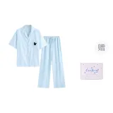 Синий узор, черная кошка, короткая длина (размер длины), коробка