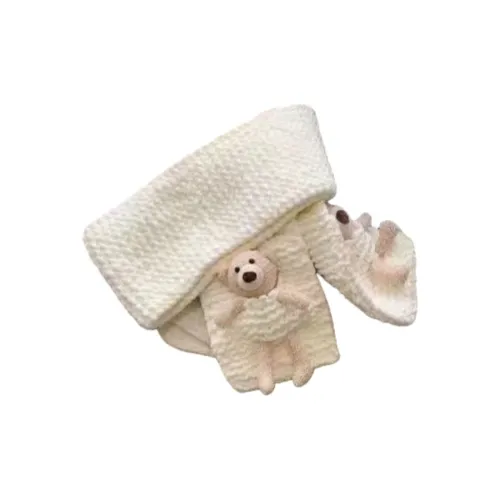 Click Ткани вязаные Карман Bear Plush Кукла Шарф Материал DIY Шарф Толстая Пряжа Ручная Вязаная модель Шарф DIY Игрушки