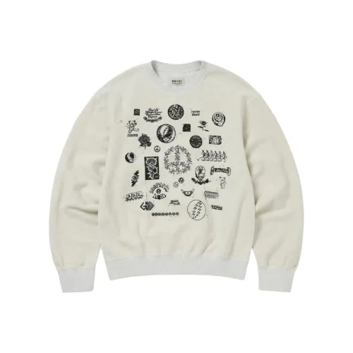 Thisisneverthat x Grateful Dead FW25 GD Iconography Двусторонний Crewneck Вереск GREY Свитер Унисекс