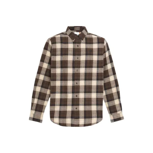 Timberland Шоколад Коричневый Мужская Рубашка