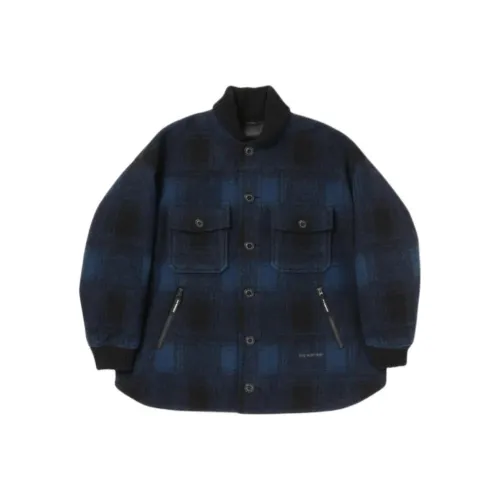 And Wander FW25 Шерсть Shaggy Куртка Длинный Куртки Пальто Унисекс