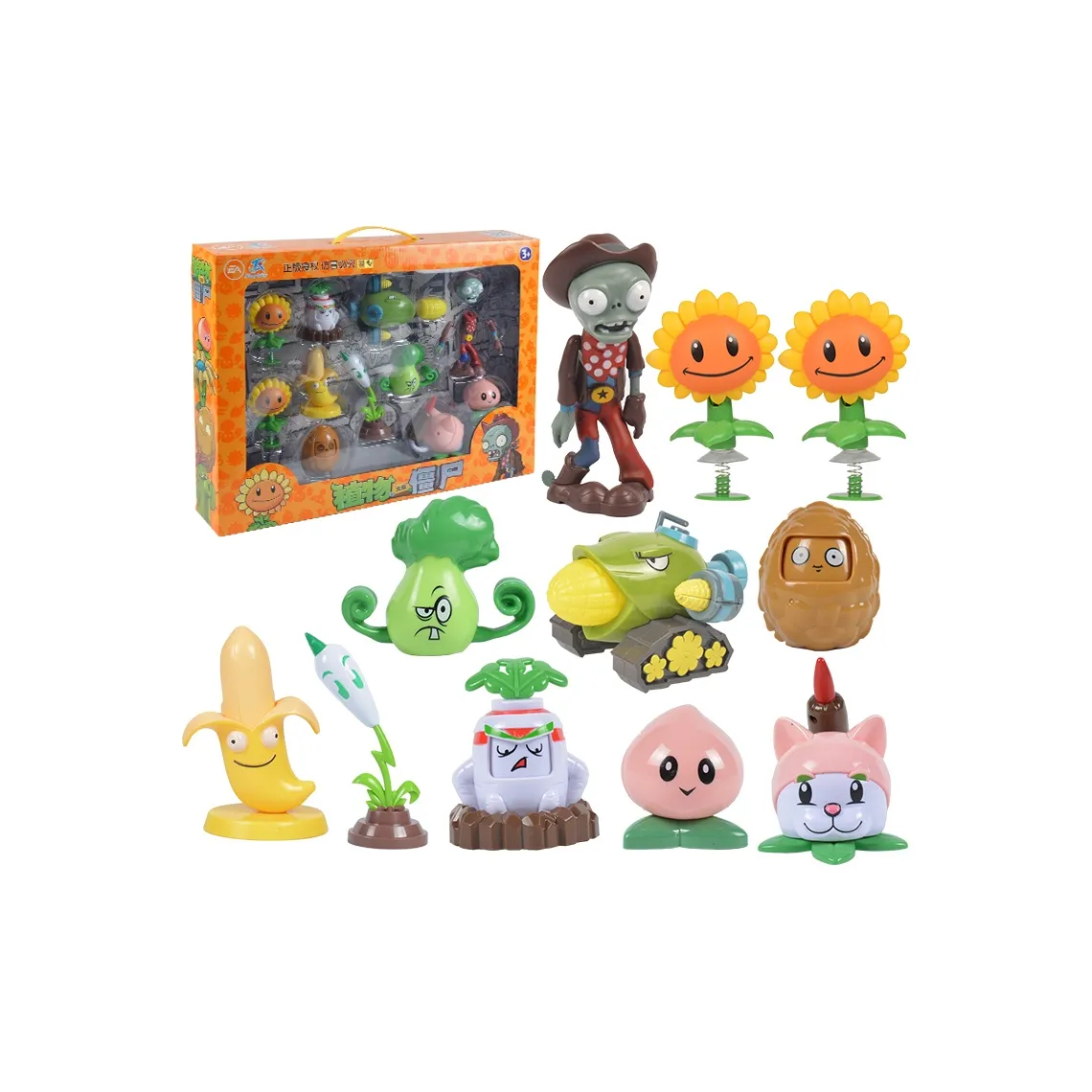 RONGDAFENG Растение VS. Zombies Полный комплект с эффектом запуска креативный шуточный игрушечный набор