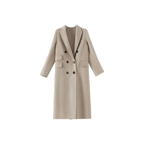 Late White Экрю Женское Пальто