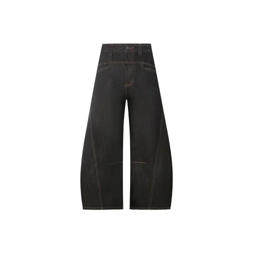 COOLALPACA Черные Унисекс Джинсы