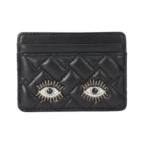 Kurt Geiger London Lambskin с кожаными вставками держатель для карт женский черный