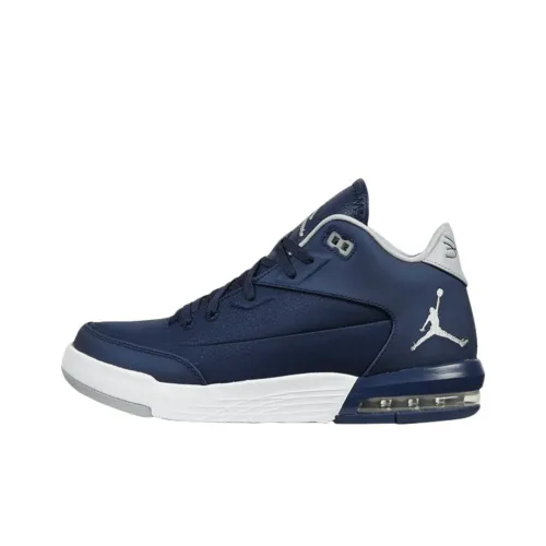 Jordan Flight Происхождение 3 Винтажные баскетбольные кроссовки Мужской Морской синий