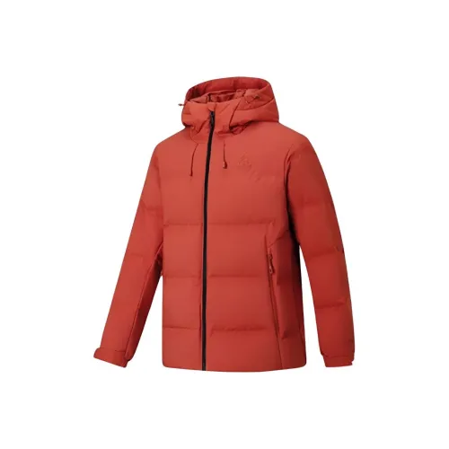 Erke Total Scarlet Red Men's Down Jackets