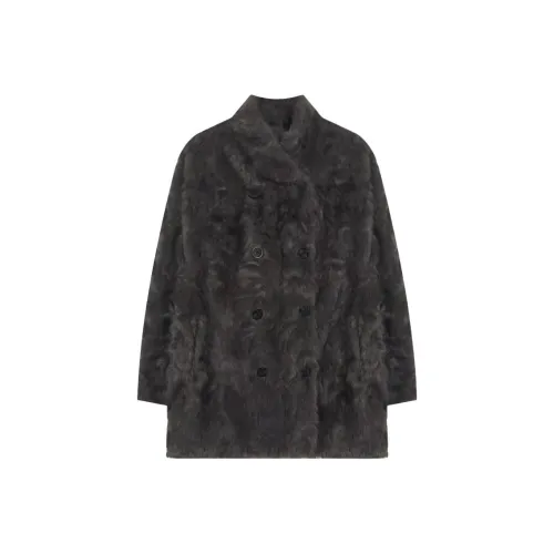 GZQJ Серый Женский Пальто