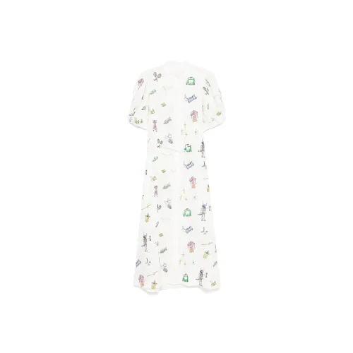 ALEMAIS Fw25 Короткий рукав Платье Женское