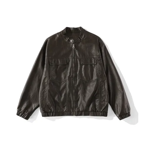 XLUUD Мужские кожаные куртки