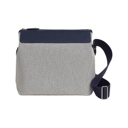 HERMES Холст Плечевая сумка Унисекс Полночь Синий