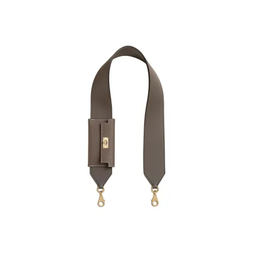 HERMES Kelly Pocket Swift Epsom Телячья кожа Сумка Ремень Женские 8F Gris ÉTain Оловянно-серый