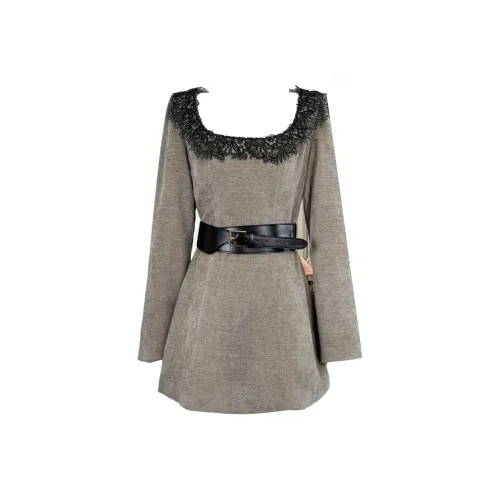 Udon House Длинное платье с длинными рукавами женское