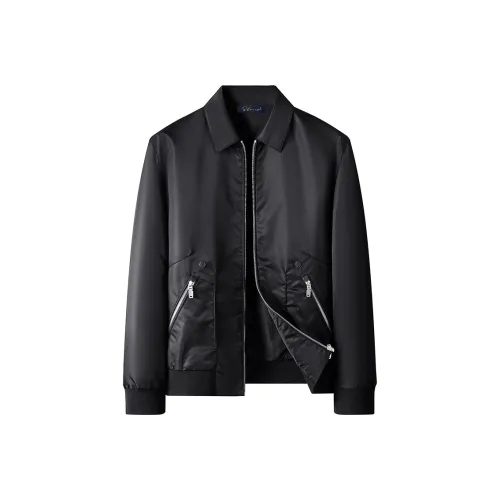 SLLAVIF Черные Мужские Куртки