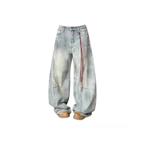 PLQV Высокое качество Грязный цвет С подарками шнурок Унисекс Джинсы