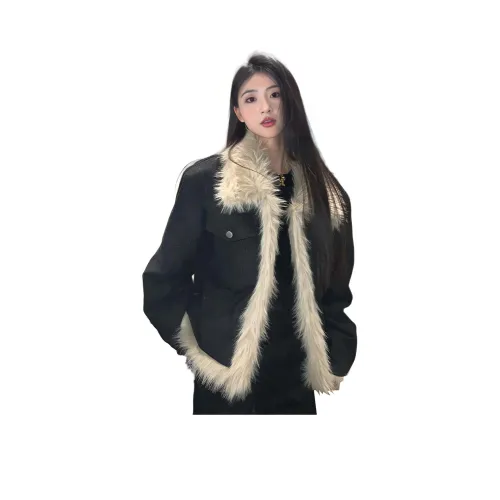 LANGQING Черный Женский пуховик