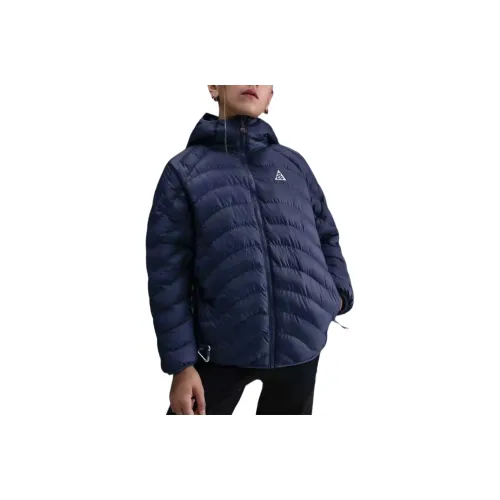 nike Синий Белый цвет снежного пика Kids Утеплённые куртки