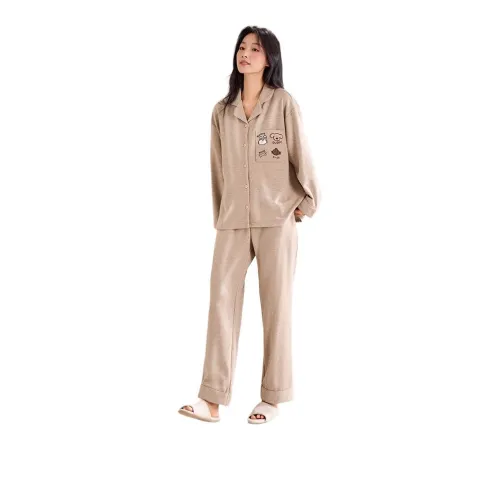 88997 Светлый кофейный женский пижамный комплект