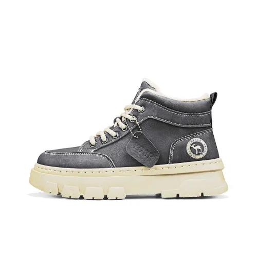 Черный хвост оленя устойчивый к истиранию легкий высокий топ повседневная обувь мужская