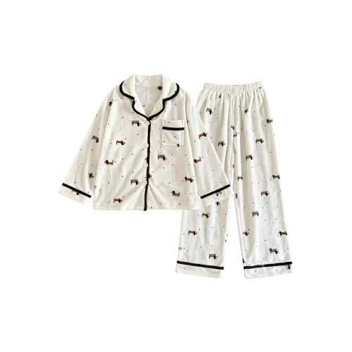 O'MESIK Белый Женский Пижамный Комплект