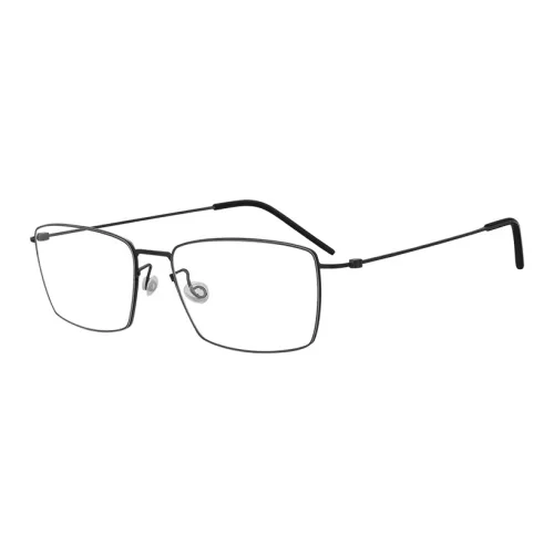 MUJOSH Титан Квадрат Легкий и Гибкий Удобный Универсальный Высокотехнологичный Оправа Унисекс Черный