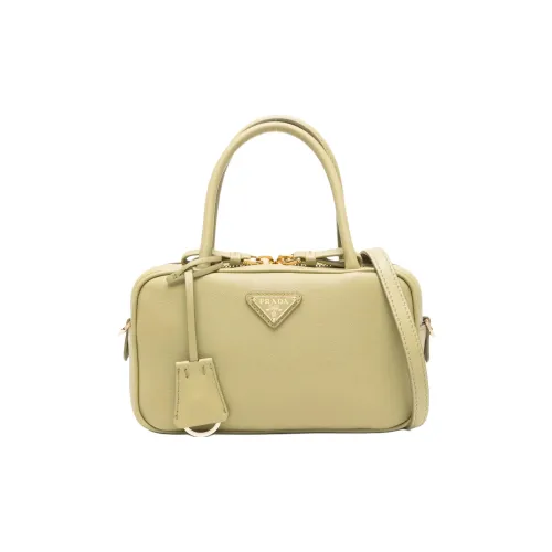 PRADA Телячья кожа Сумка Женская Светло-зеленая