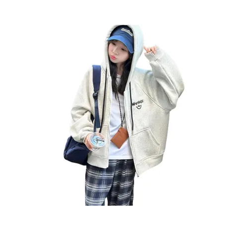 ZHIO Утолщенный Wa Флис с подкладкой Серый Детская Туристическая одежда