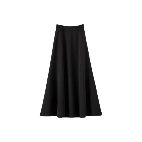 Late White Повседневный Длинный Юбка Женские