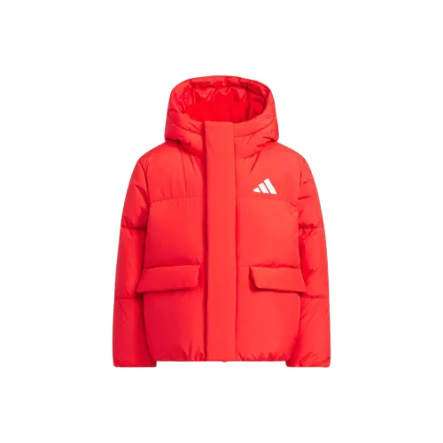 Adidas Red Kids Down Jackets
