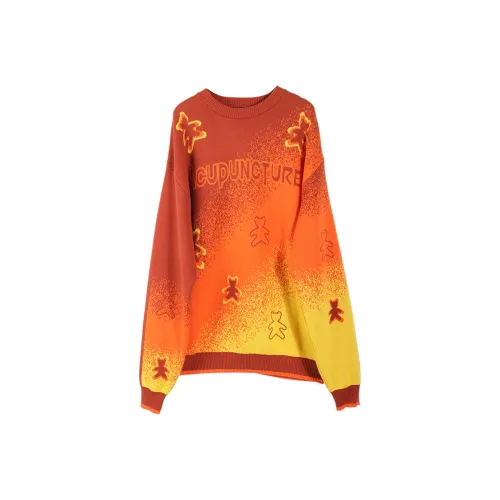 Acupuncture Трикотажная ткань Свитер Унисекс