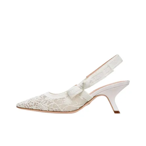 DIOR J'Adior Нестандартный каблук Высокие каблуки 6,5 см Женские Белые