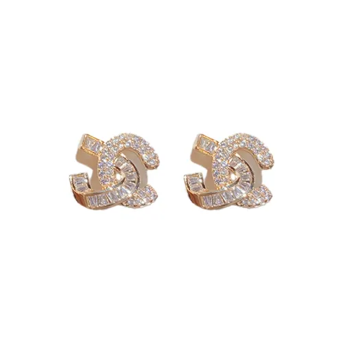 BONAS Copper Stud Earrings Women's BONAS Медные серьги-гвоздики женские