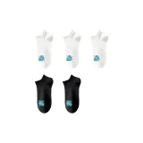 [5 упаковок] Белый + Белый + Белый + Черный + Серый