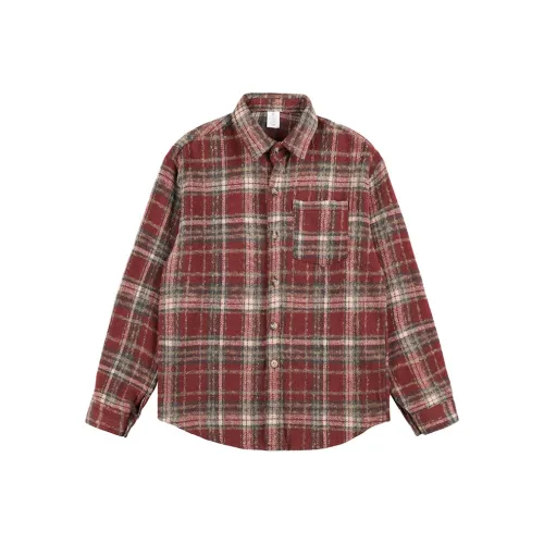 PLQV Red Men's Shirts PLQV Красные Мужские Рубашки