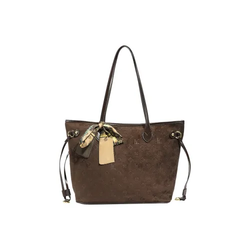 HCXK ПУ (полиуретан) Сумка через плечо Женская Кофейно-коричневая