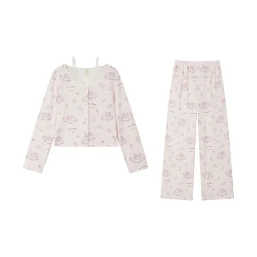 Kosrood Pink Women's Pajama Sets Косруд Розовый Женский Комплект Пижам