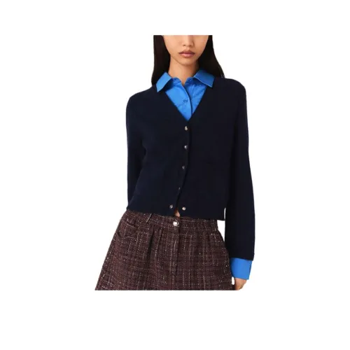 Maje Темно-синие женские свитеры