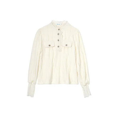 LANGQING Абрикос Giveaway Бренд Наклеенный Женские Рубашки