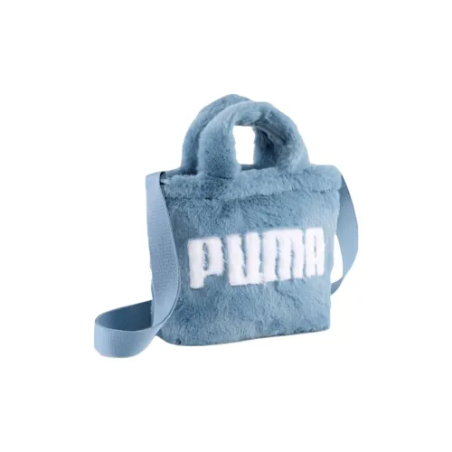 PUMA Полиэстер Дата Коммутирование Через плечо Плюшевый Молния Сумка Мини Женские Синий