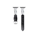 Чёрный с серебристой пряжкой