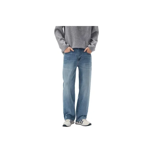 CHAORENBANG MORNING Облачно-синий Мужские Джинсы